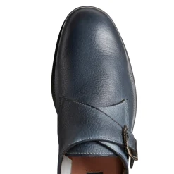 Online Fratelli Rossetti Blue Leather Double-buckle Derby Shoe | Ocean