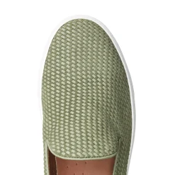Outlet Fratelli Rossetti Green Woven Suede Slipper | Olive