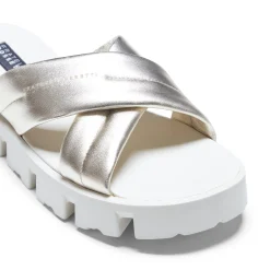 Cheap Fratelli Rossetti Leather Sandal | Platinum