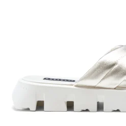 Cheap Fratelli Rossetti Leather Sandal | Platinum
