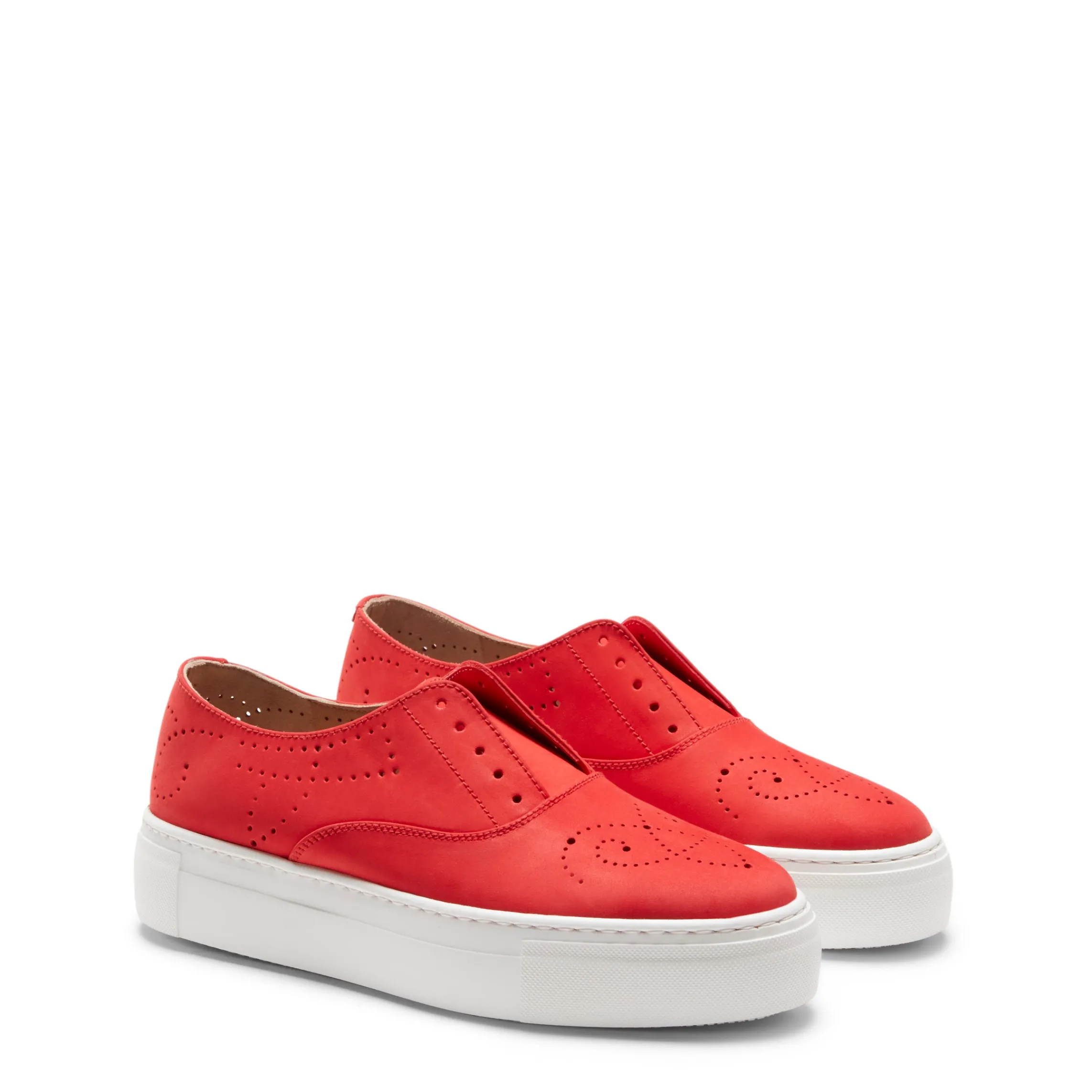Online Fratelli Rossetti Suede Hobo Sport Sneaker | Red