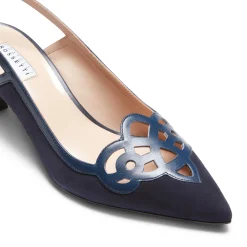 Store Fratelli Rossetti Sandalo Donna In Suede Blu- Navy