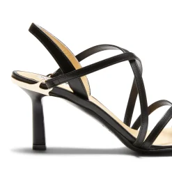 Sale Fratelli Rossetti Sandalo Magenta In Pelle Colore Nero- Black