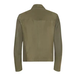 Clearance Fratelli Rossetti Green Suede Jacket | Seaweed