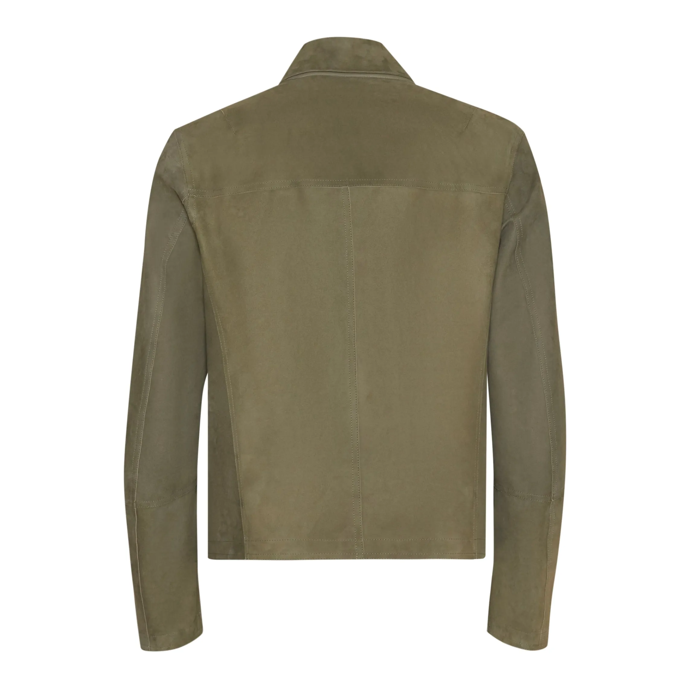 Clearance Fratelli Rossetti Green Suede Jacket | Seaweed