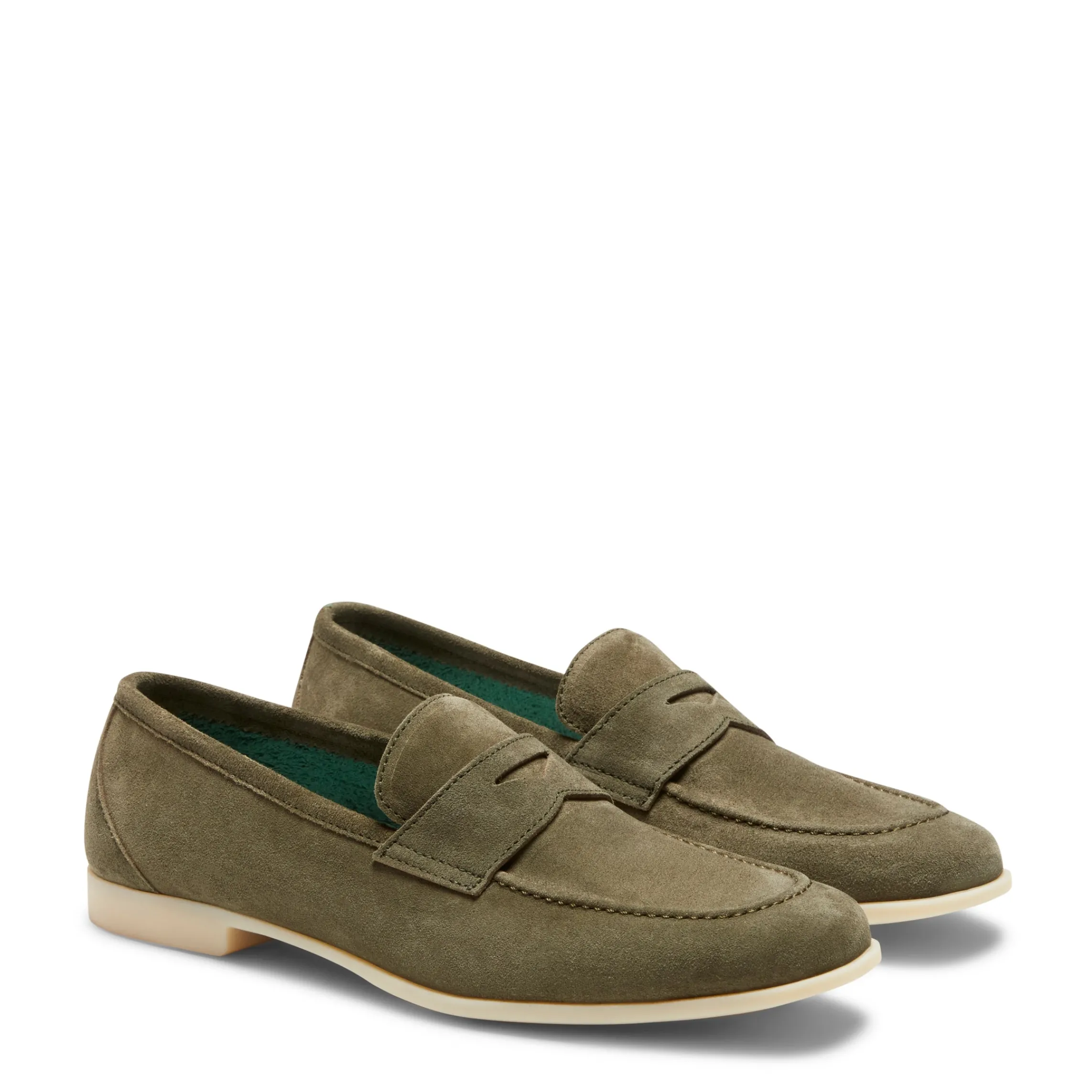Cheap Fratelli Rossetti Green Yacht Loafer | Seaweed