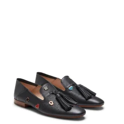 Shop Fratelli Rossetti Slipper Donna In Pelle Nera- Black
