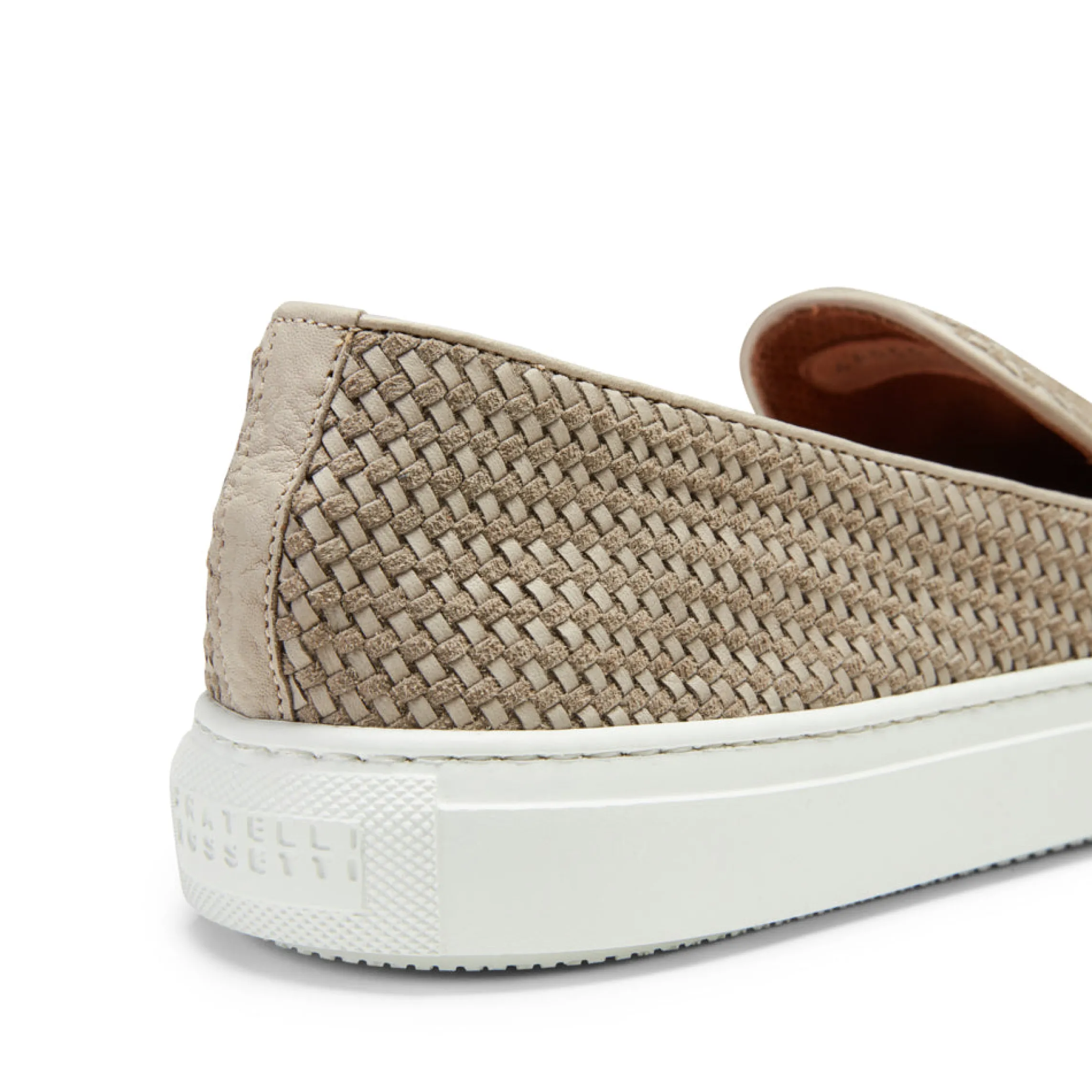 Shop Fratelli Rossetti Slipper In Suede- Dove Grey