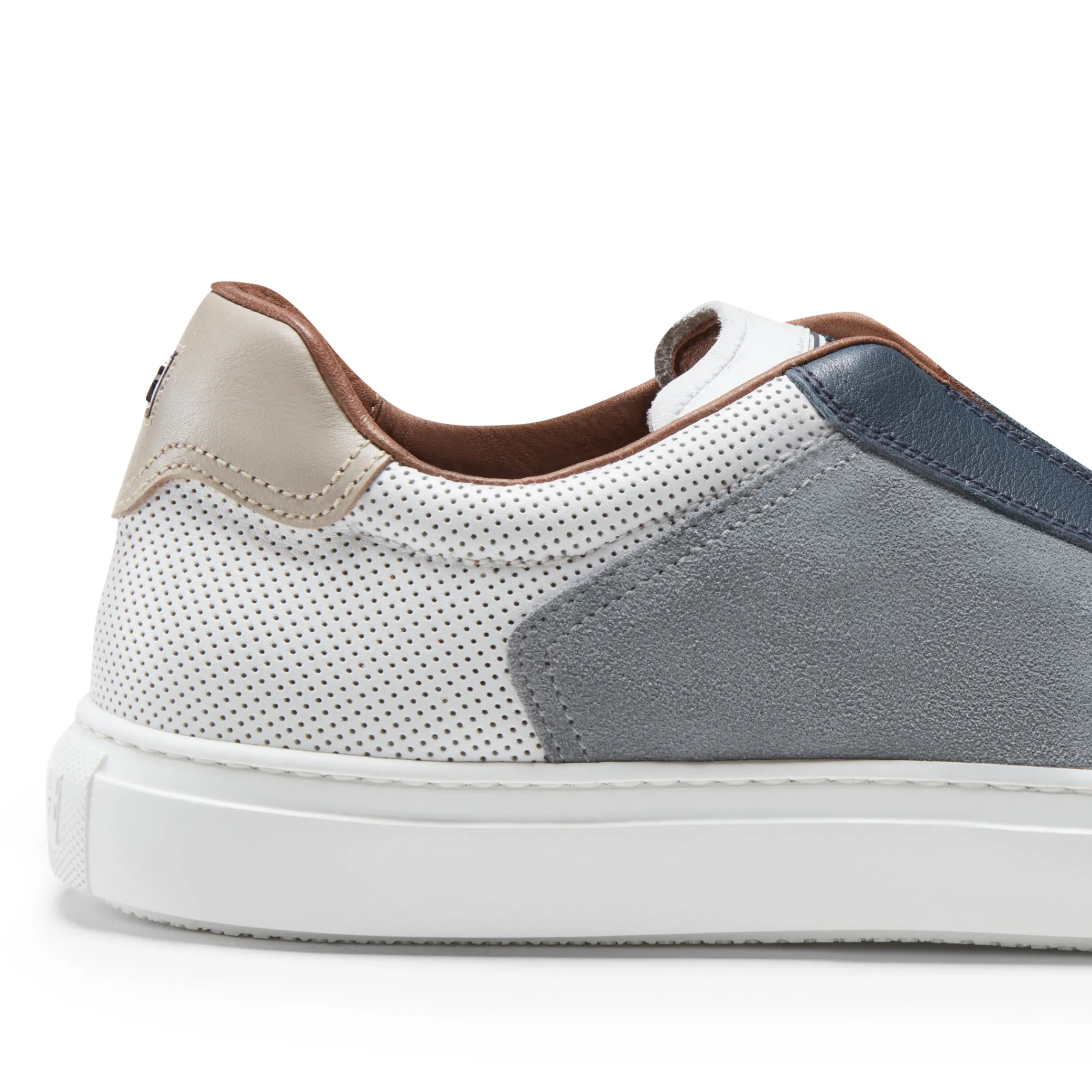 Outlet Fratelli Rossetti Sneaker Uomo In Suede E Pelle- White