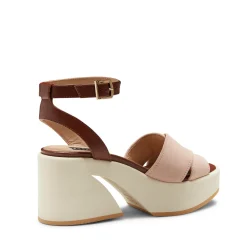 Clearance Fratelli Rossetti Suede Wedge Sandal | Peach
