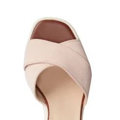 Clearance Fratelli Rossetti Suede Wedge Sandal | Peach