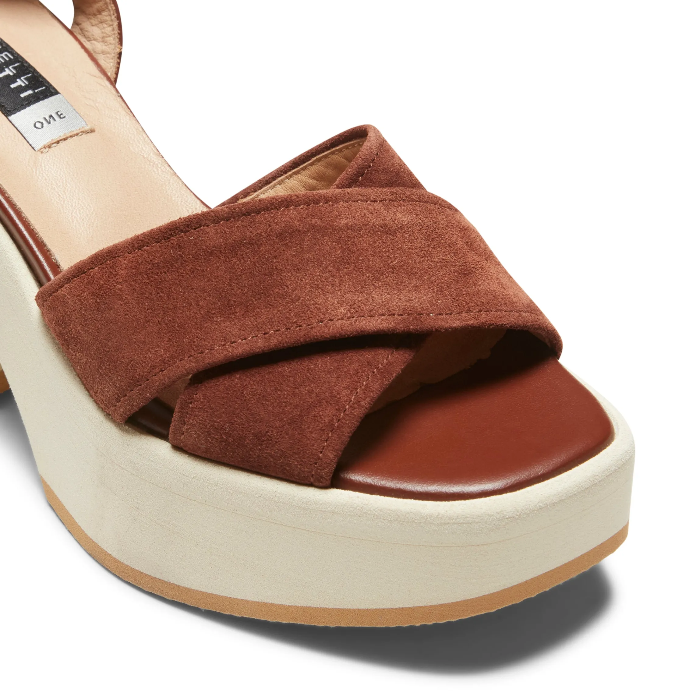 Online Fratelli Rossetti Suede Wedge Sandal | Cognac