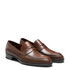 Clearance Fratelli Rossetti Tobacco Couloured- Leather Loafer Tobacco Brown