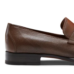 Clearance Fratelli Rossetti Tobacco Couloured- Leather Loafer Tobacco Brown