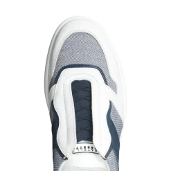 Clearance Fratelli Rossetti And Blue Leather And Fabric Sneakers | White