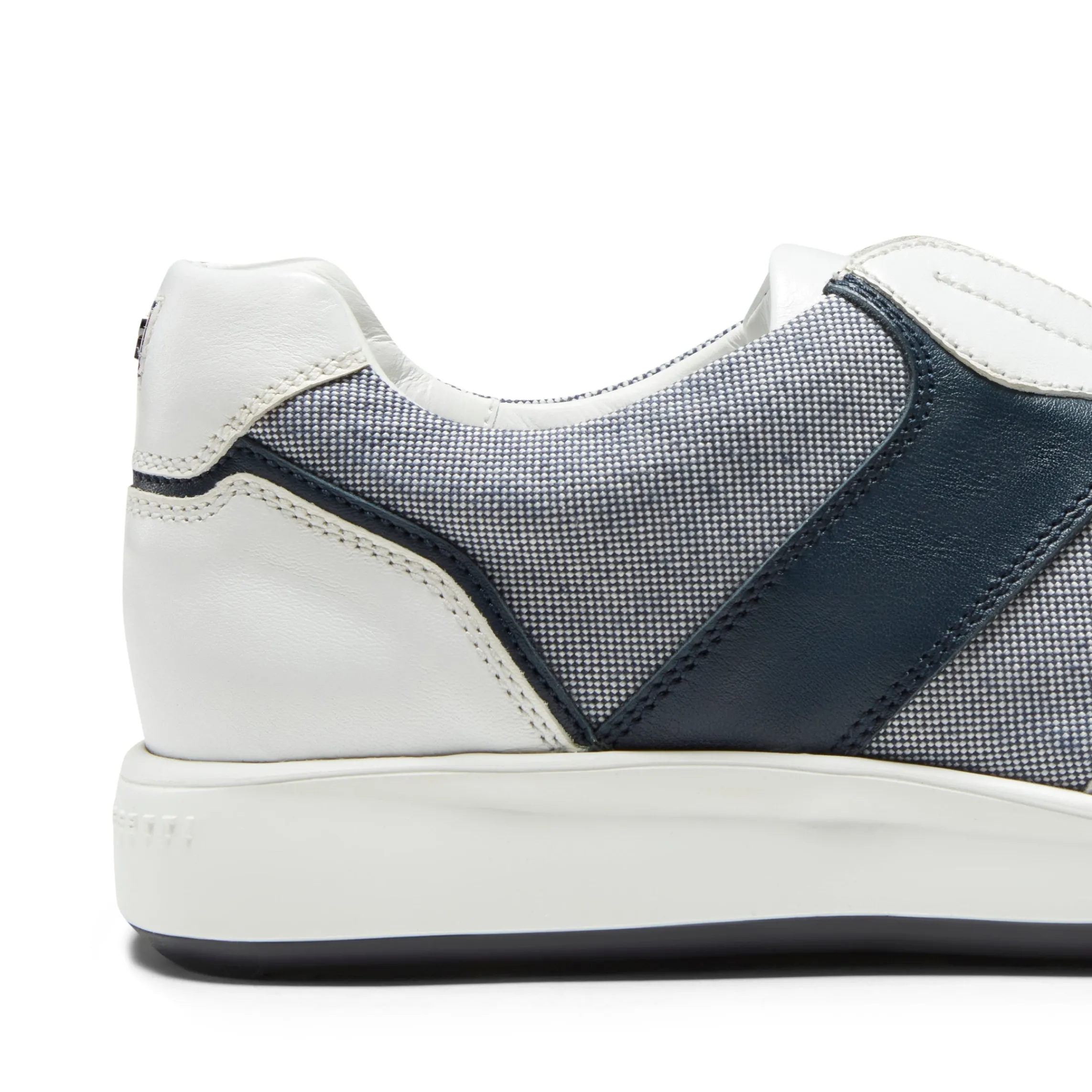 Clearance Fratelli Rossetti And Blue Leather And Fabric Sneakers | White