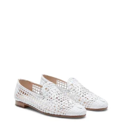 Clearance Fratelli Rossetti Woven Slipper | White