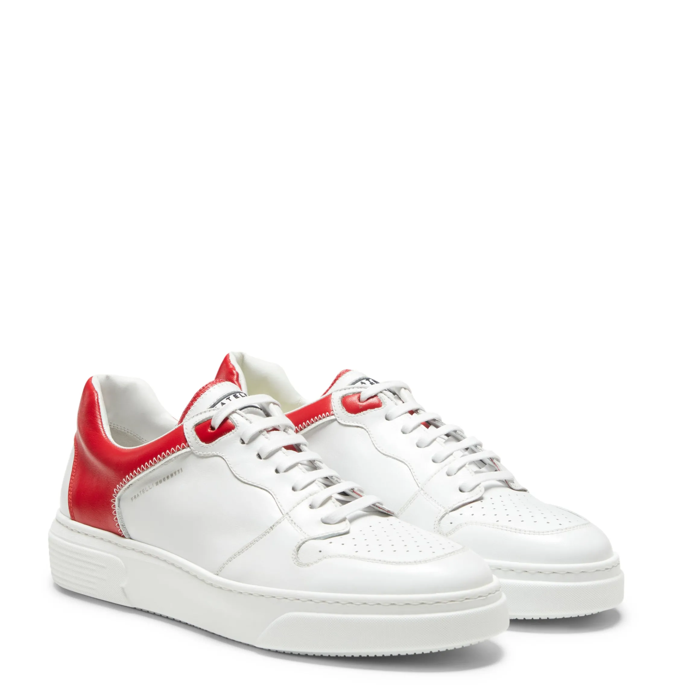 Best Fratelli Rossetti /red Leather Sneaker | White