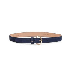 Shop Fratelli Rossetti Women's Suede Belt | Navy blue